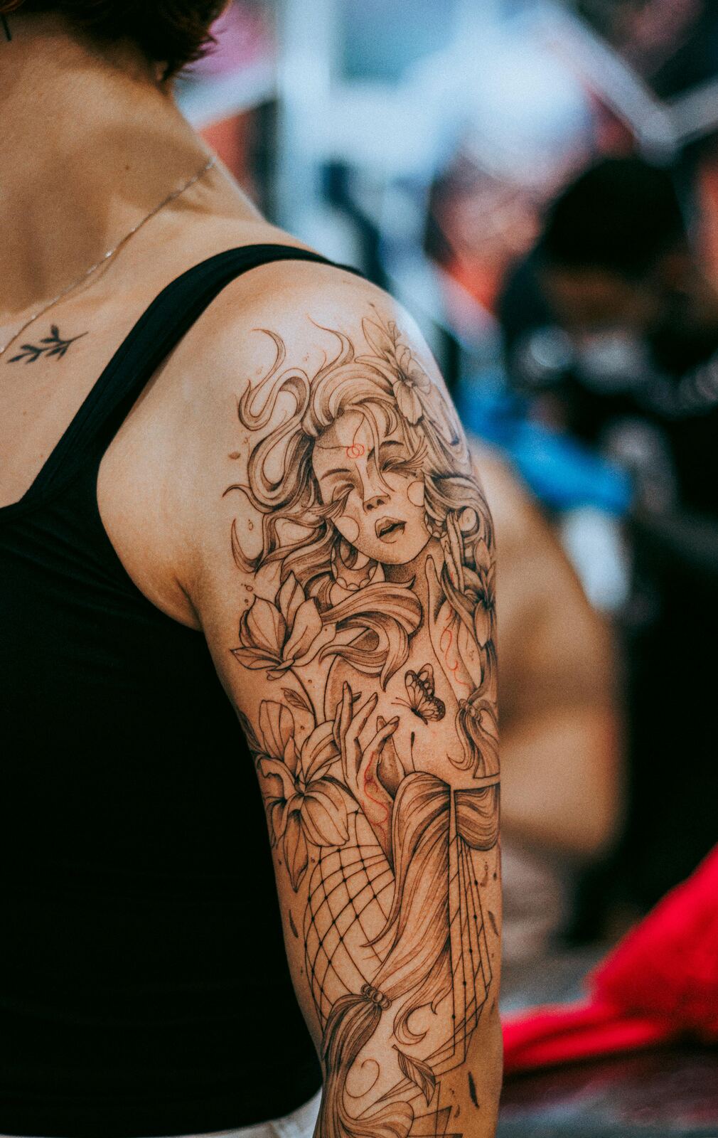 Fineline tattoo by Vyx Kade
